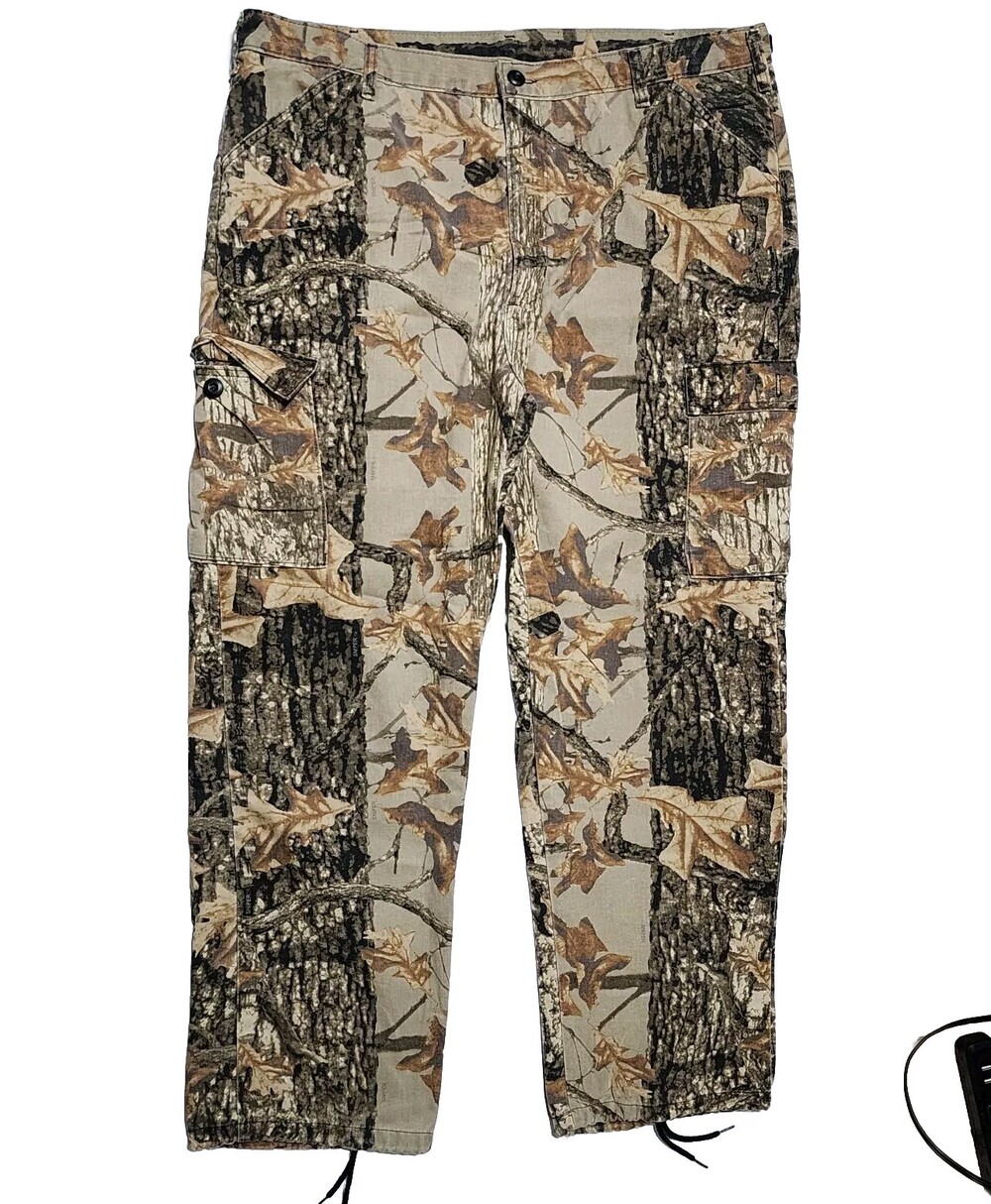 Vintage 90s Commander 42x30 Tie Cuff Sniper Camouflage Cargo Hunting Pants USA